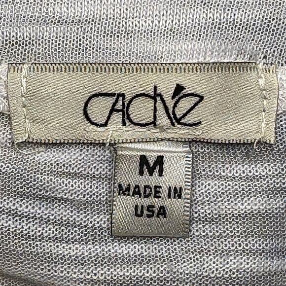 Vtg Y2K Cache Embellished Graphic Top Size Medium Rhinestone Animal Print AOP - Picture 7 of 10